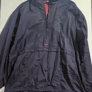 Nike Men's Black Windbreaker Jacket Size XL